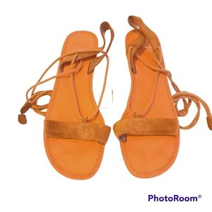 Gianni Bini Ankle Wrap Sandals, Flats sz 9